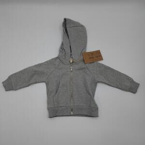 The Simple Folk The Essential Hoodie in Grey Melange Size 3/6 Months